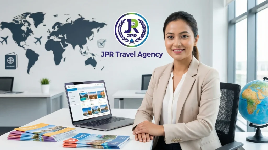 JPR Travel Agency team helping customers with travel plans