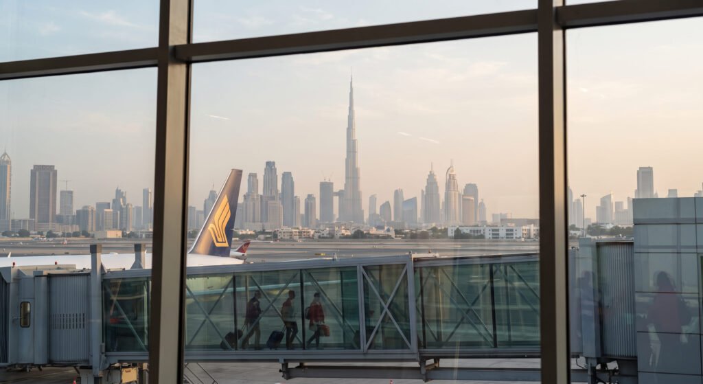 Dubai skyline and Burj Khalifa for Dubai visit visa from Nepal