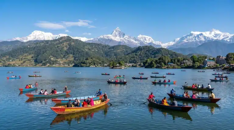 nepal famous travelling destination pokhara