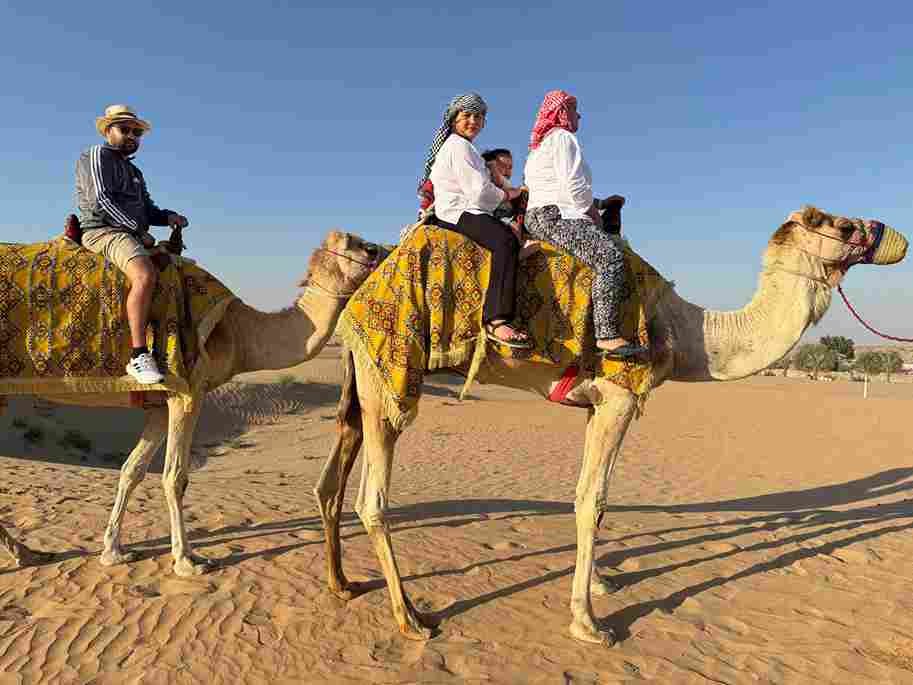 Camel Riding in Desert of Dubai