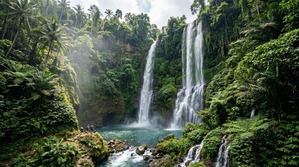 Sekumpul Waterfall — one of Bali's hidden gem waterfalls