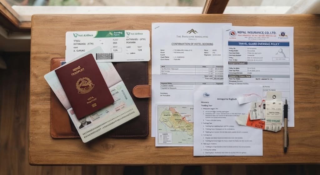 Essential documents for first-time international travel (passport, visa, Documents)