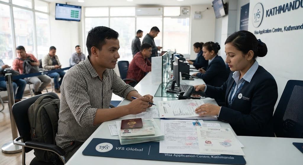 Japan visa application process at VFS Global Nepal