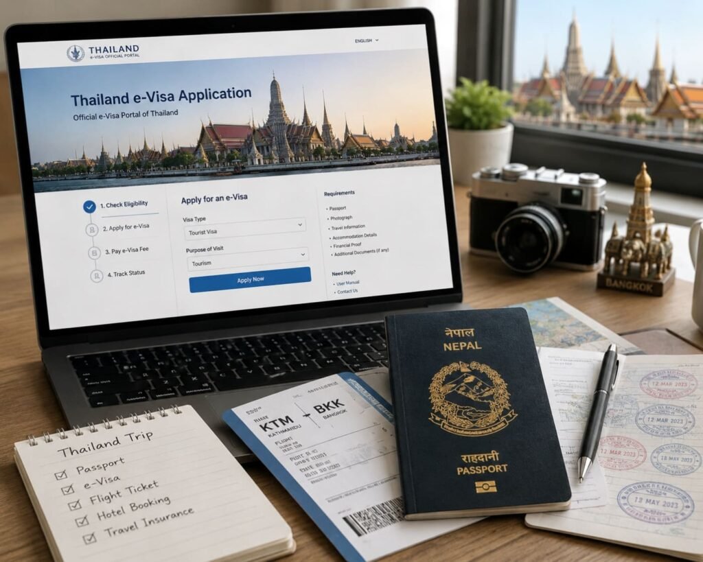 Thailand e-Visa application from Nepal