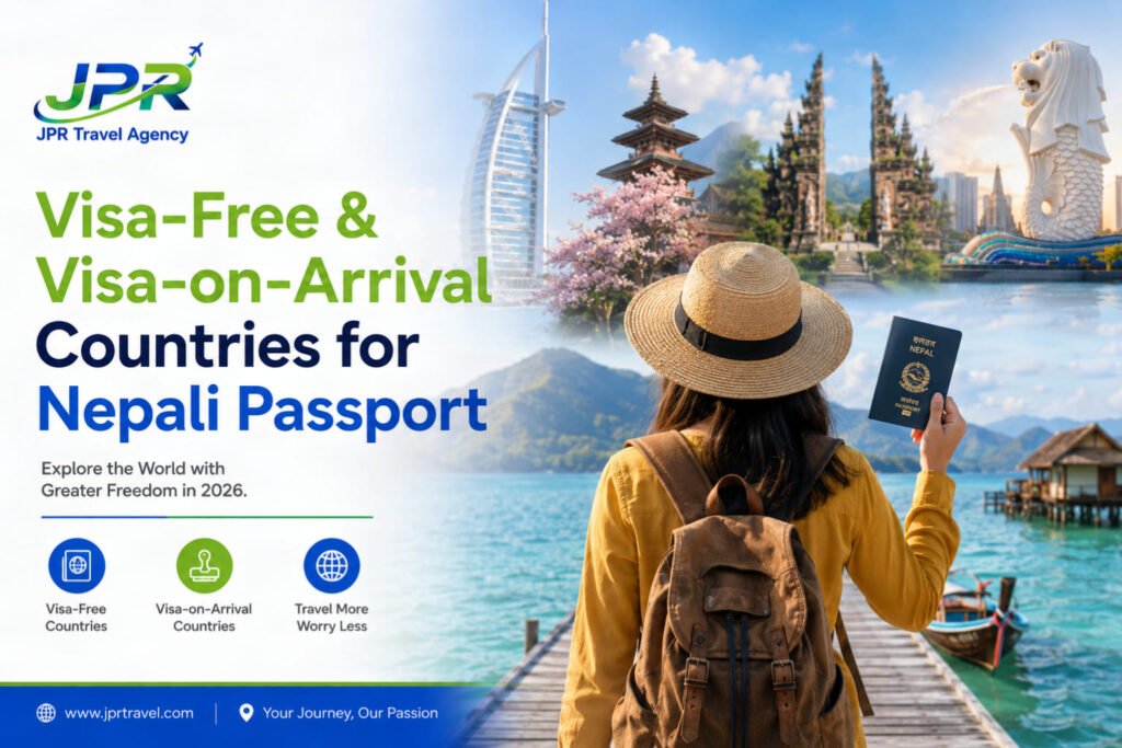 Visa Free or Visa on Arrival Countries for Nepali Passport Holders
