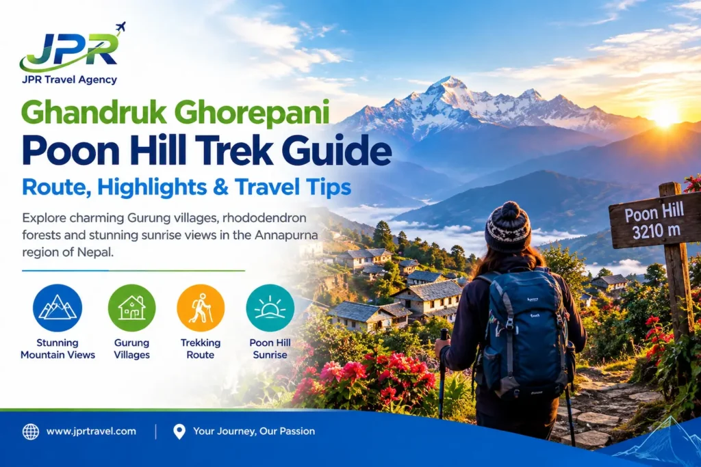Ghandruk Ghorepani Poon Hill Trek Guide Poster